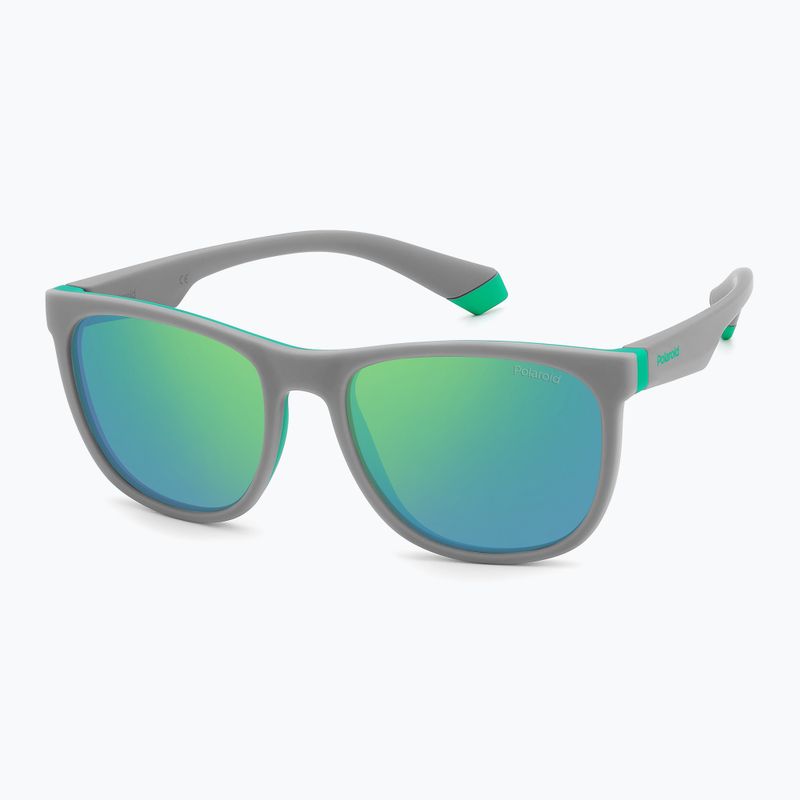 Polaroid PLD 8049/S grau-grün/grau-grün Spiegel polarisierte Kinder-Sonnenbrille 2