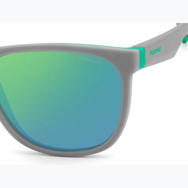 Polaroid PLD 8049/S grau-grün/grau-grün Spiegel polarisierte Kinder-Sonnenbrille 5