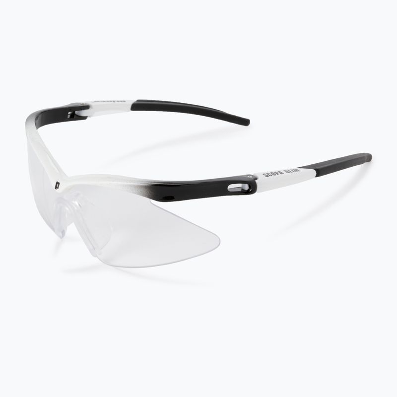 Prinz Scopa Slim Squashbrille schwarz und weiß 6S823110 3