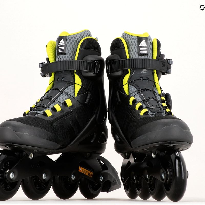 Herren Rollerblade Macroblade 84 BOA Rollerskates schwarz/grün 07370600 17