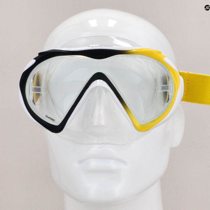 Aqualung Compass Tauchmaske schwarz/gelb MS5380107 3