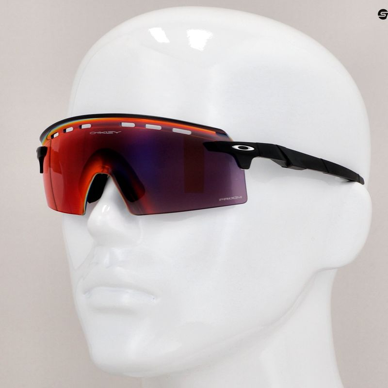 Oakley Encoder Streik belüftet matt schwarz/prizm Straße Radfahren Brille 0OO9235 14