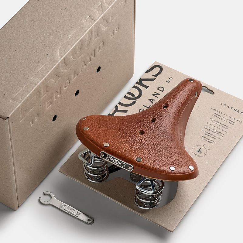 Fahrradsattel Brooks England B66 Short honey 8