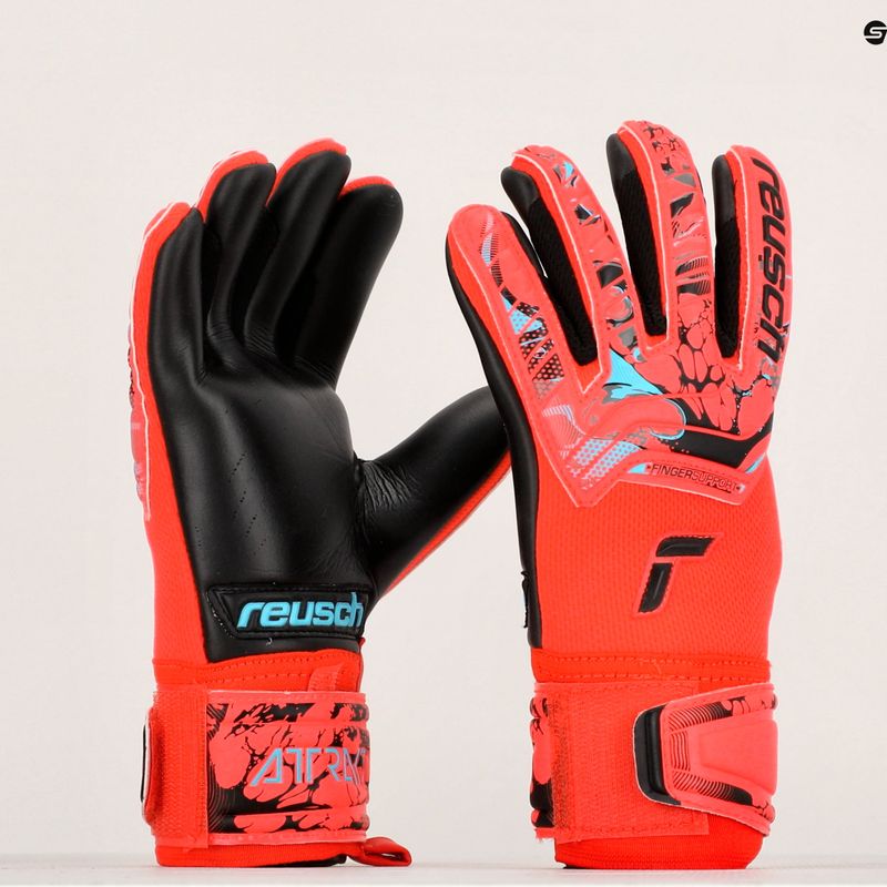 Reusch Attrakt Grip Evolution Finger Support Junior Kinder Torwarthandschuhe rot 5372820-3333 9