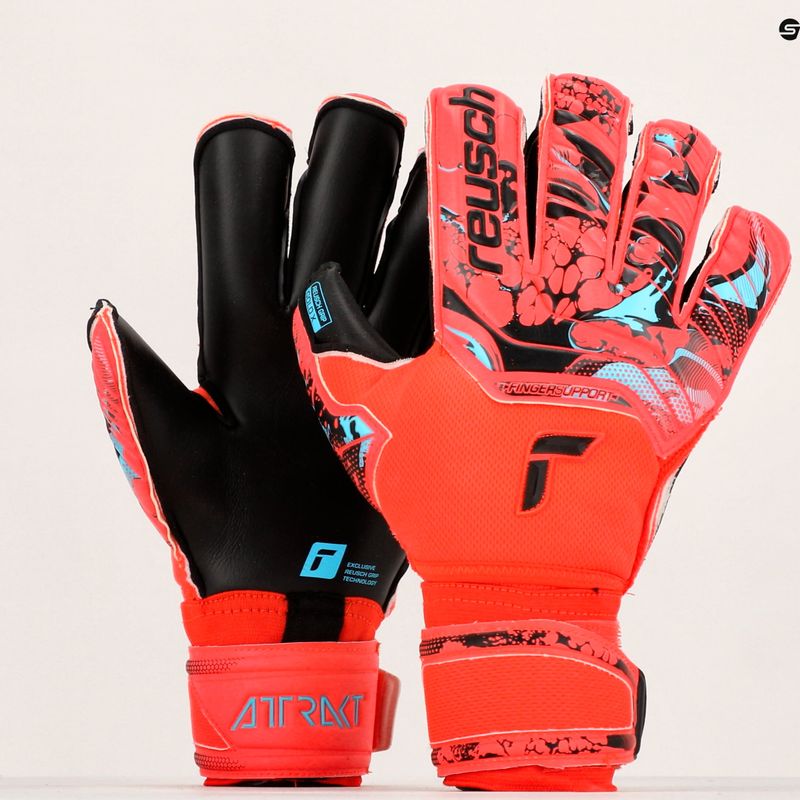 Reusch Attrakt Gold X Evolution Cut Finger Support Torwarthandschuhe rot 5370950-3333 9
