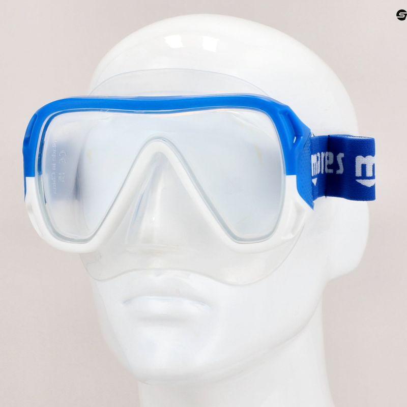 Mares Keewee Schnorchelmaske klar und marineblau 411075 9
