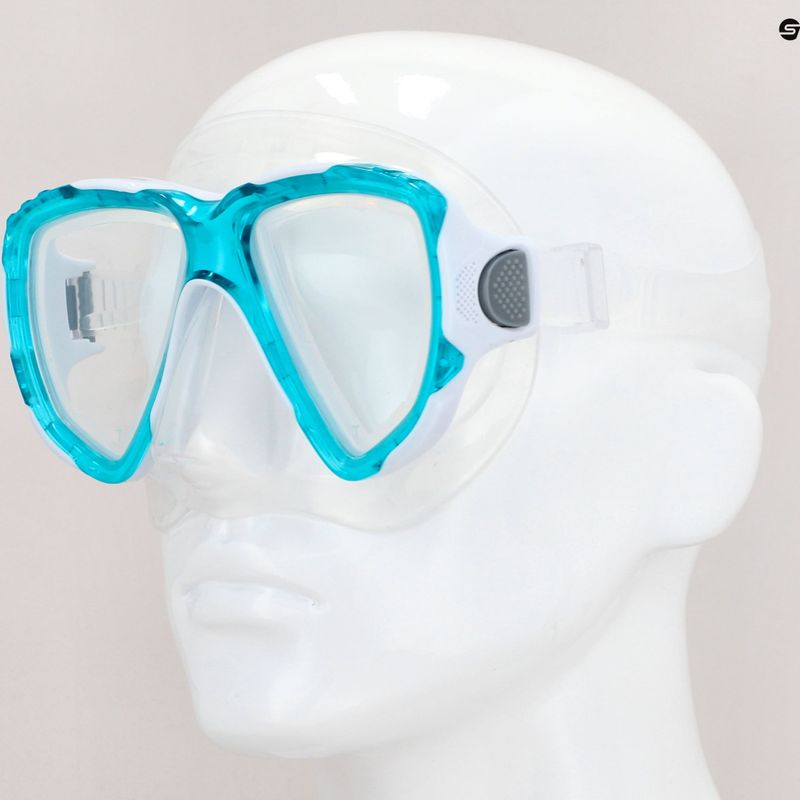 Mares Trygon Schnorchelmaske klar blau 411262 8