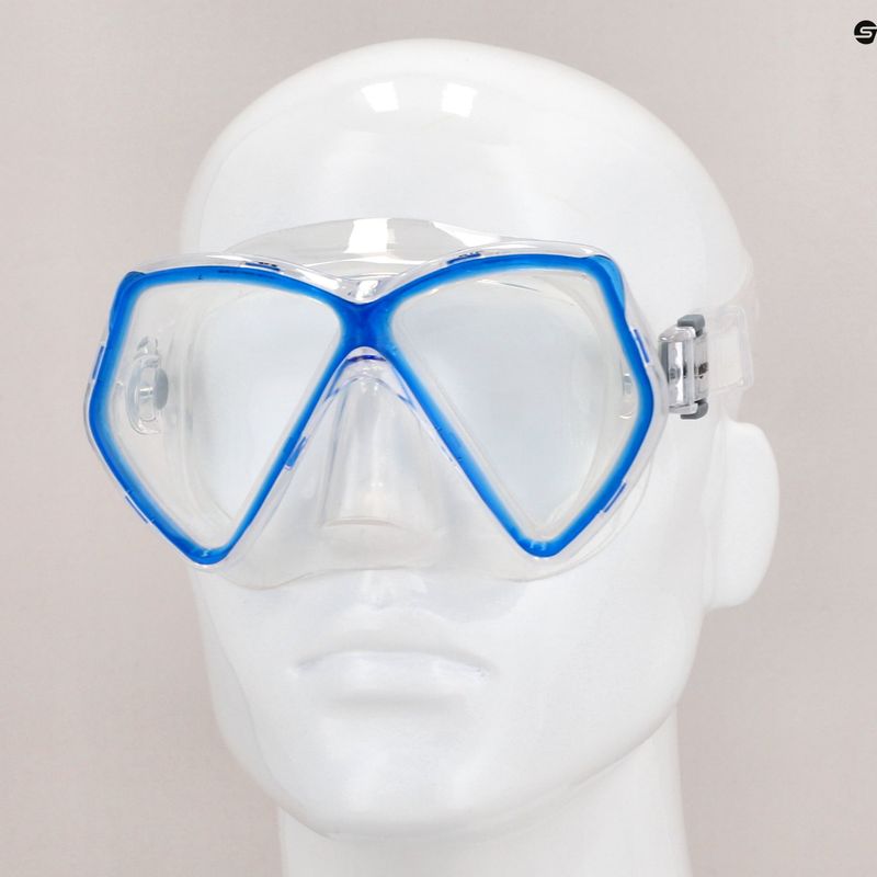 Mares Piraten Kindertauchmaske klar blau 411321