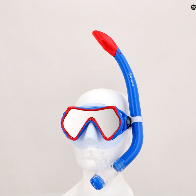 Aqualung Kinder Schnorchel Hero Set weiß und blau SV1160940 16