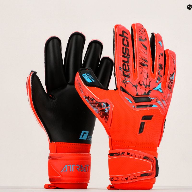 Reusch Attrakt Gold Rollfinger Torwarthandschuhe Rot 5370137-3333 10