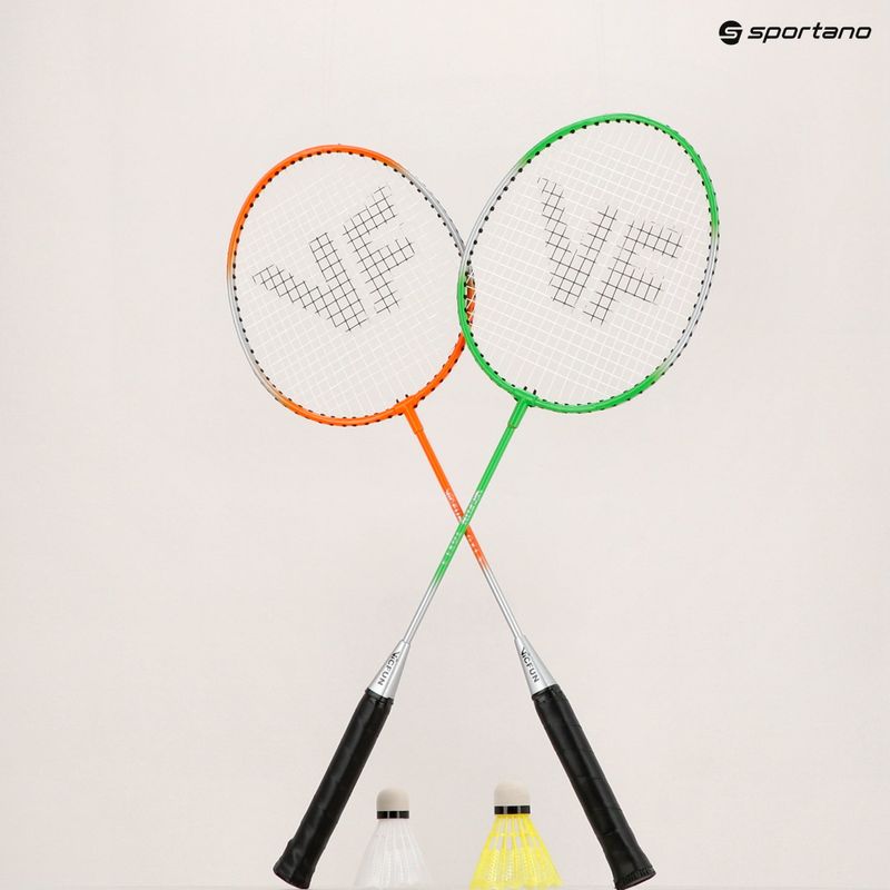 VICTOR VICFUN Hobby Badmintonset Typ B grün/orange 8