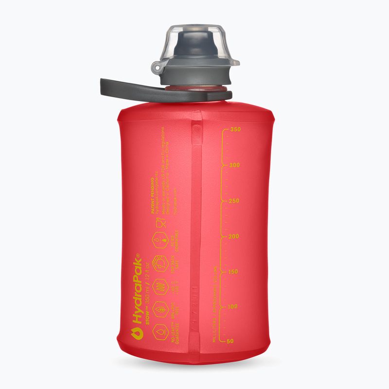HydraPak Stow 350ml Rotholz-Reiseflasche 2