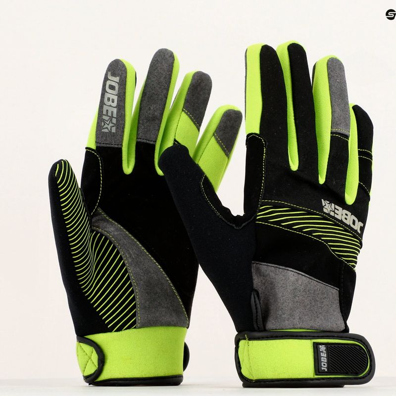 JOBE Suction Herren Wakeboarding Handschuhe schwarz und grün 340021001 8