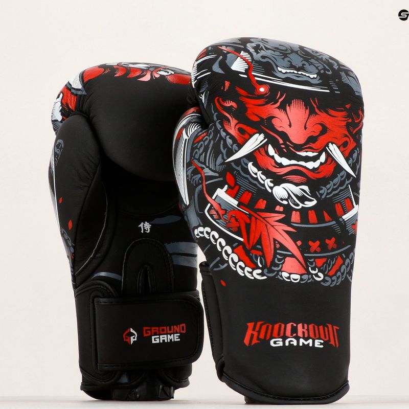 Ground Game Samurai Boxhandschuhe schwarz 21BOXGLOSAM10 7