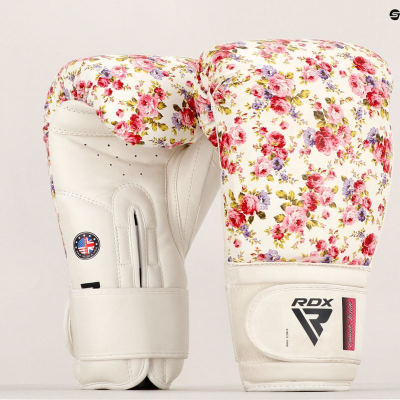 Boxhandschuhe RDX FL-6 weiß-rosa BGR-FL6W 8