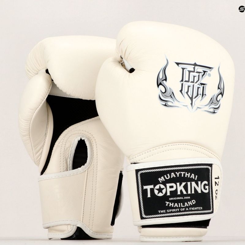 Top King Muay Thai Boxhandschuhe Super Air weiß 6