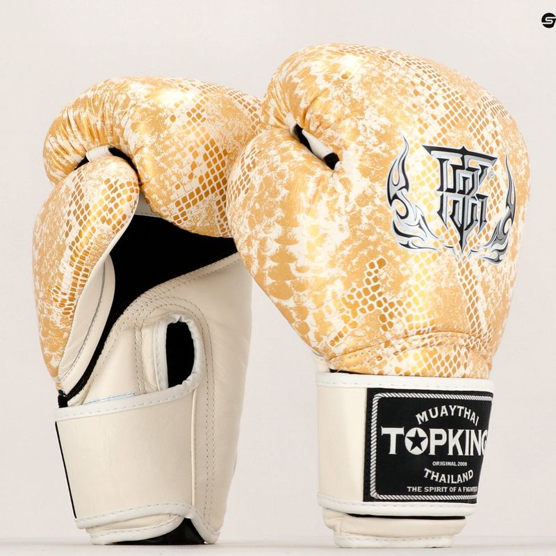 Boxhandschuhe Top King Muay Thai Super Star „Air” weiß TKBGSS 6
