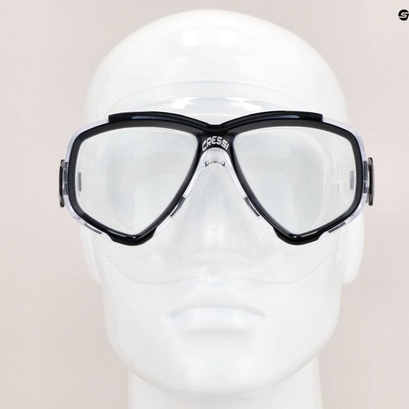 Tauchmaske Cressi Perla farblos-schwarz DN2795 3