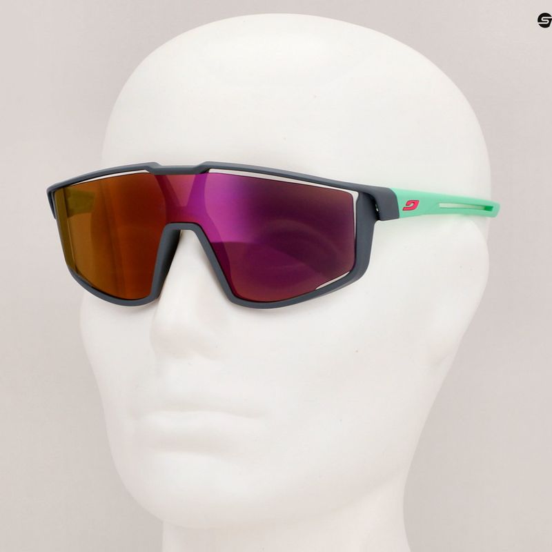 Kinder-Sonnenbrille Julbo Fury Junior Spectron mattgrau/mint/pink flash 8