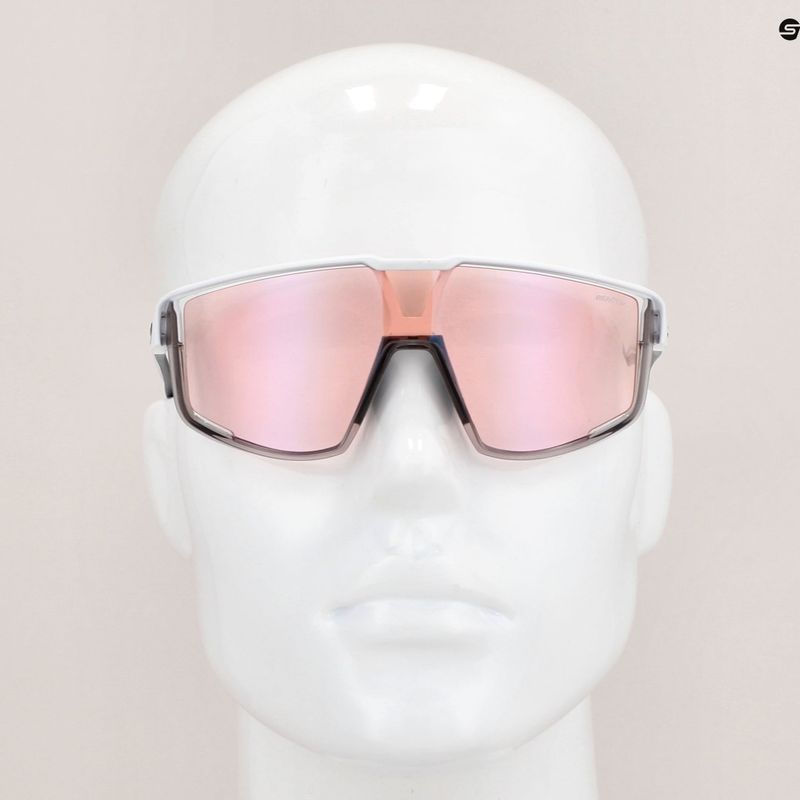 Julbo Fury Reactiv 1-3 High Contrast matt weiß/transluzent grau Fahrradbrille 6