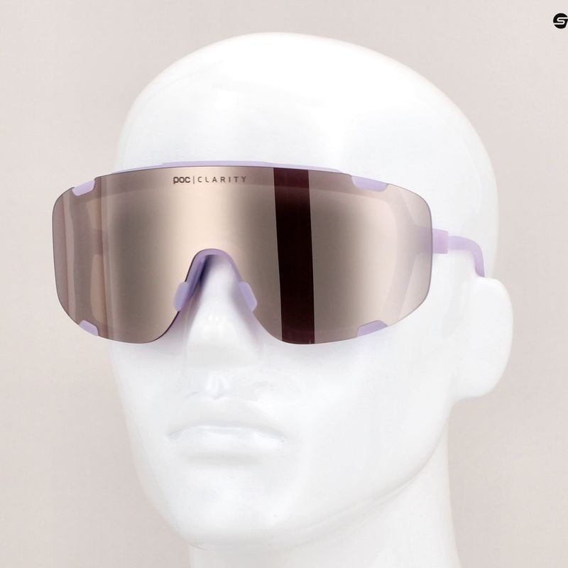 Fahrradbrille POC Devour purple quartz translucent/clarity road silver 11