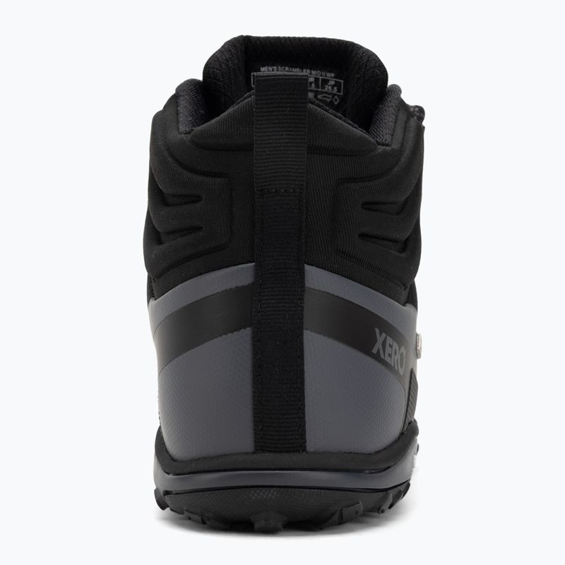 Barfußschuhe Xero Shoes Scrambler Mid II WP black/asphalt 6