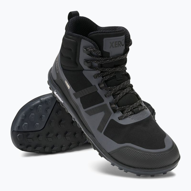 Barfußschuhe Xero Shoes Scrambler Mid II WP black/asphalt 8