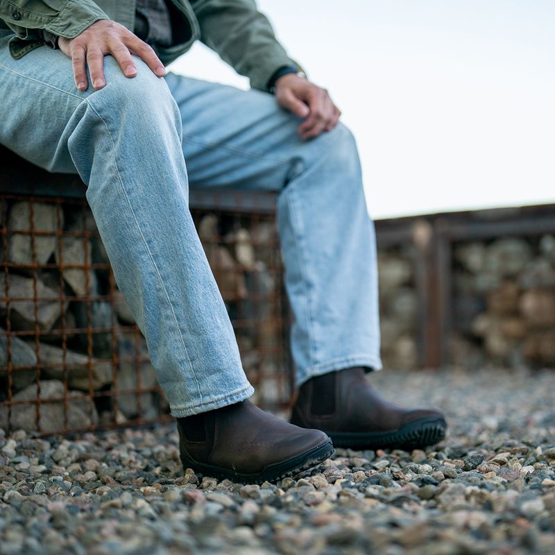 Barfußschuhe Xero Shoes Ridgeway Chelsea dark brown 10