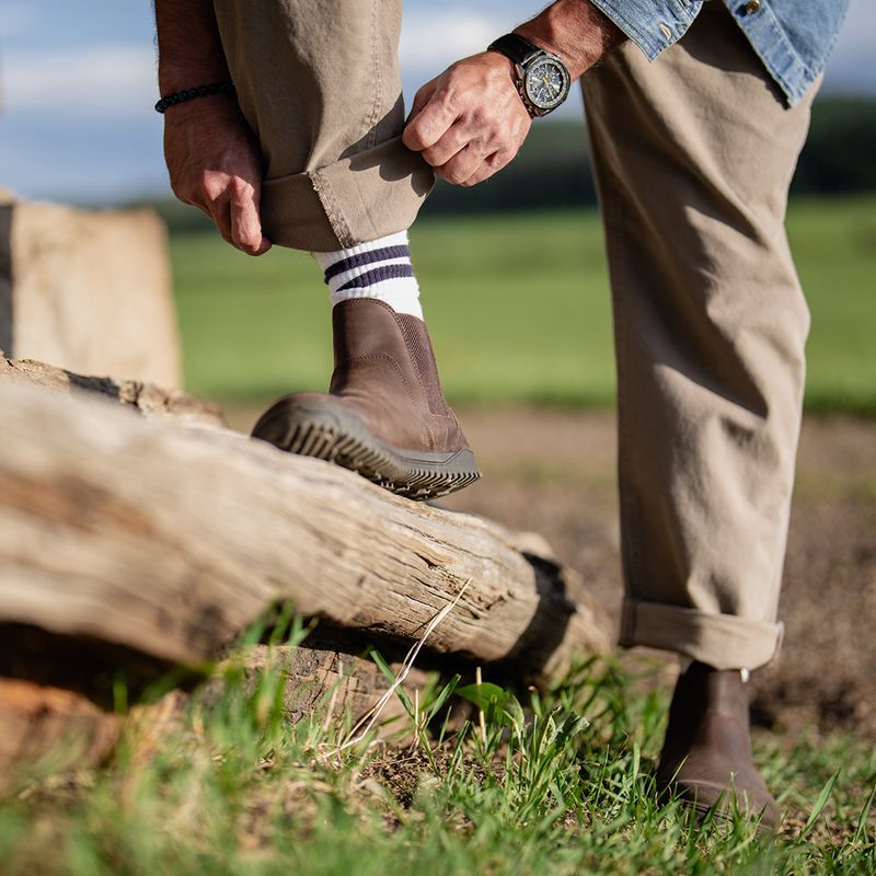 Barfußschuhe Xero Shoes Ridgeway Chelsea dark brown 11