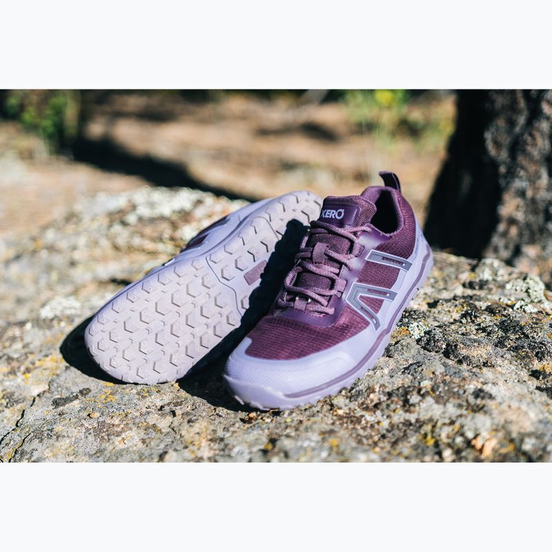 Damen Barfußschuhe Xero Shoes Scrambler Trail Low WP Plum perfect/sage purple 14