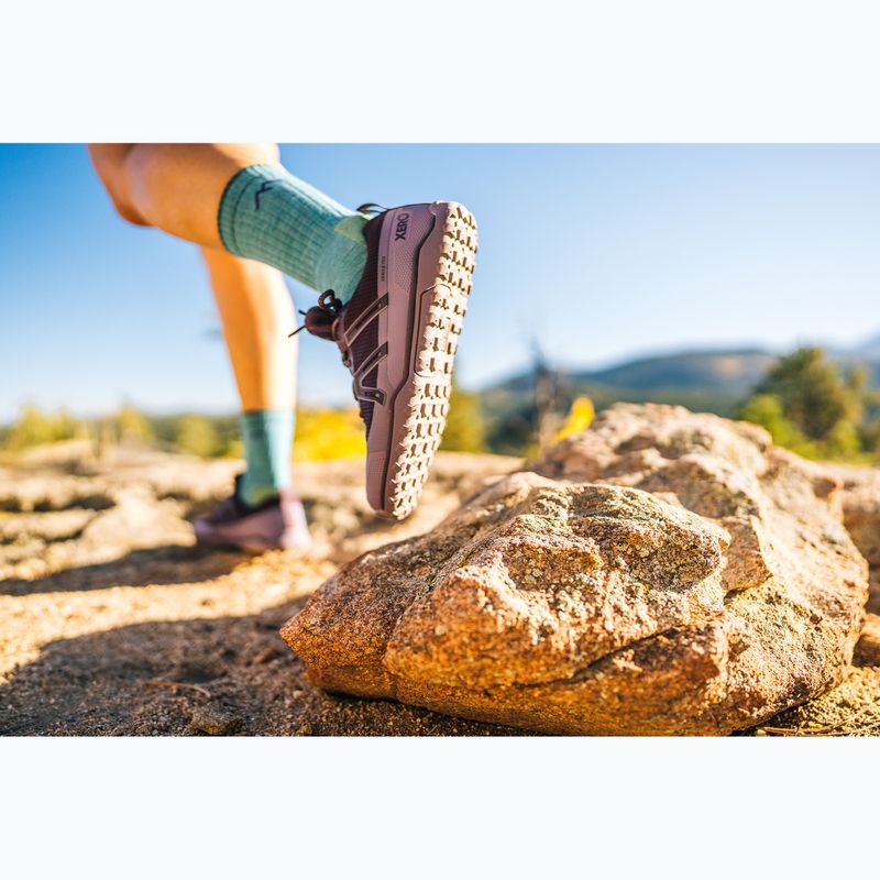 Damen Barfußschuhe Xero Shoes Scrambler Trail Low WP Plum perfect/sage purple 17