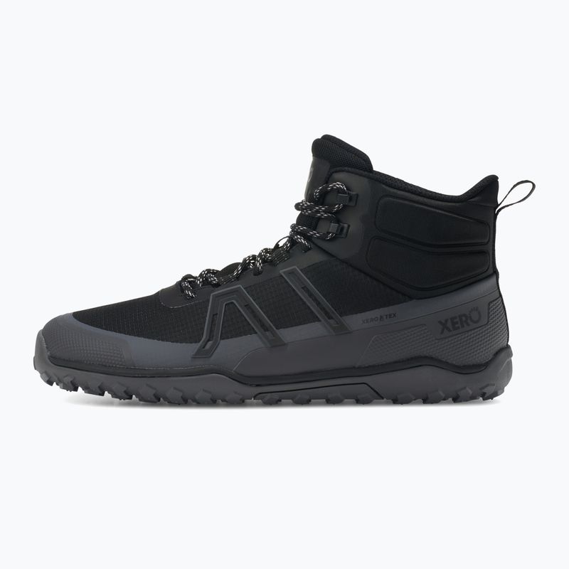 Barfußschuhe Herren Xero Shoes Scrambler Trail Mid WP schwarz/Asphalt 9