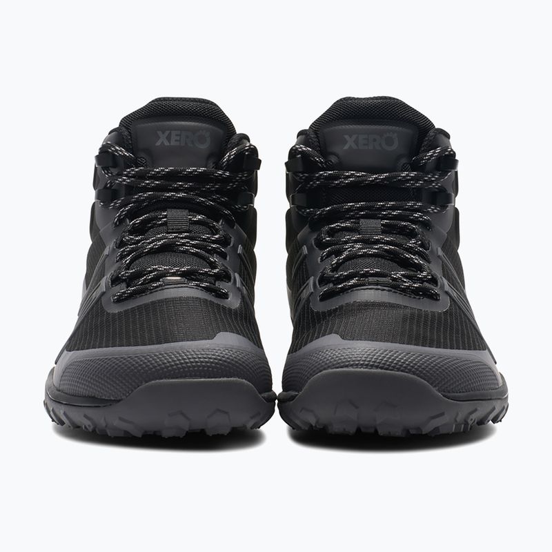 Barfußschuhe Herren Xero Shoes Scrambler Trail Mid WP schwarz/Asphalt 10