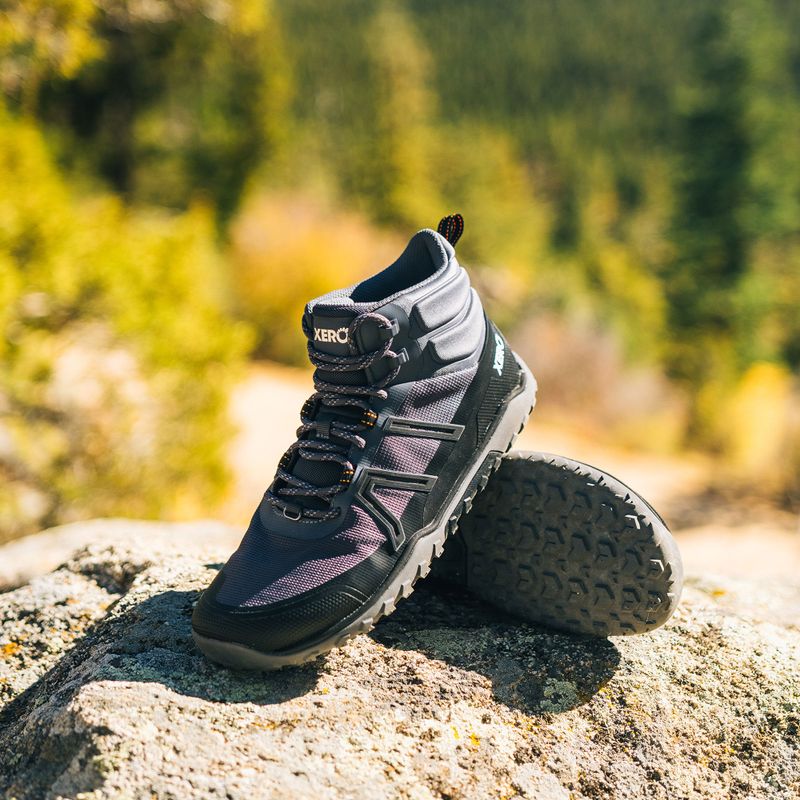 Barfußschuhe Herren Xero Shoes Scrambler Trail Mid Asphalt/Black 7