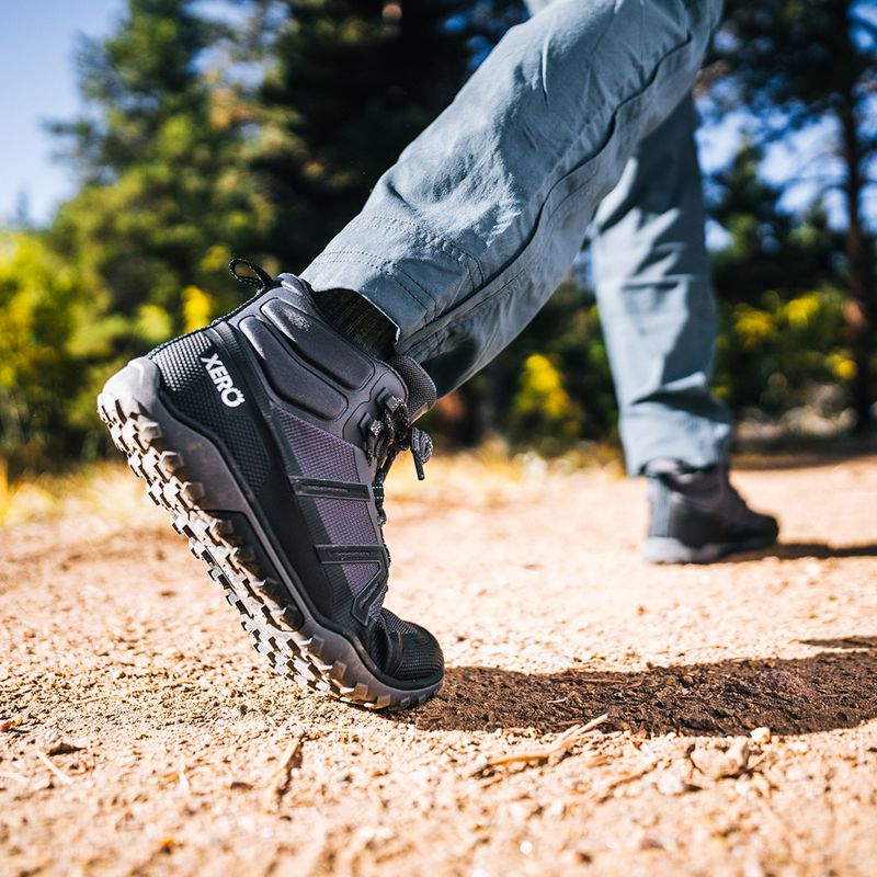 Barfußschuhe Damen Xero Shoes Scrambler Trail Mid Asphalt/Black 8