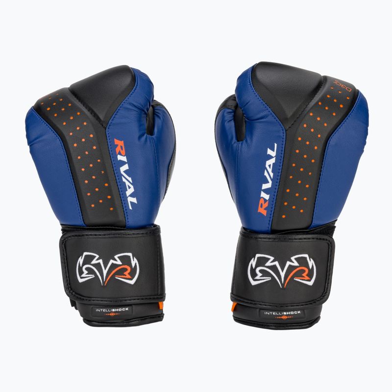 Rival RB10 Intelli-Shock Bag Boxhandschuhe schwarz/blau 2