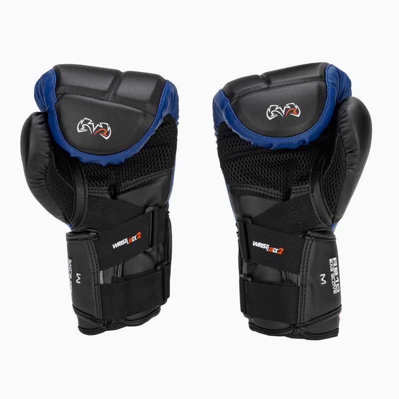 Rival RB10 Intelli-Shock Bag Boxhandschuhe schwarz/blau 3