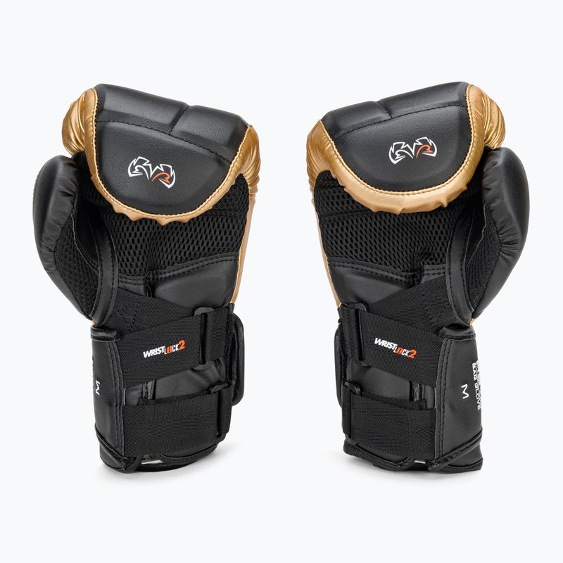 Rival RB10 Intelli-Shock Bag Boxhandschuhe schwarz/gold 3