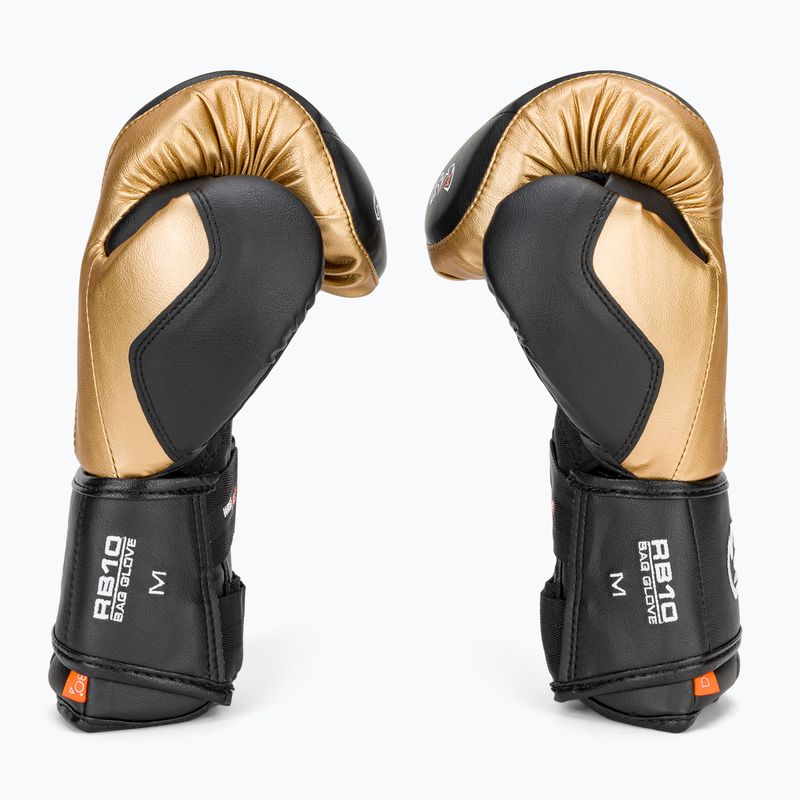 Rival RB10 Intelli-Shock Bag Boxhandschuhe schwarz/gold 4