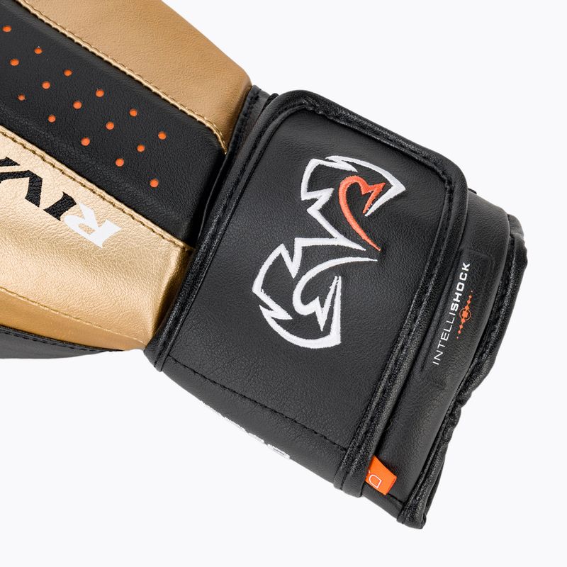 Rival RB10 Intelli-Shock Bag Boxhandschuhe schwarz/gold 6