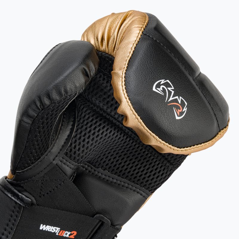 Rival RB10 Intelli-Shock Bag Boxhandschuhe schwarz/gold 7