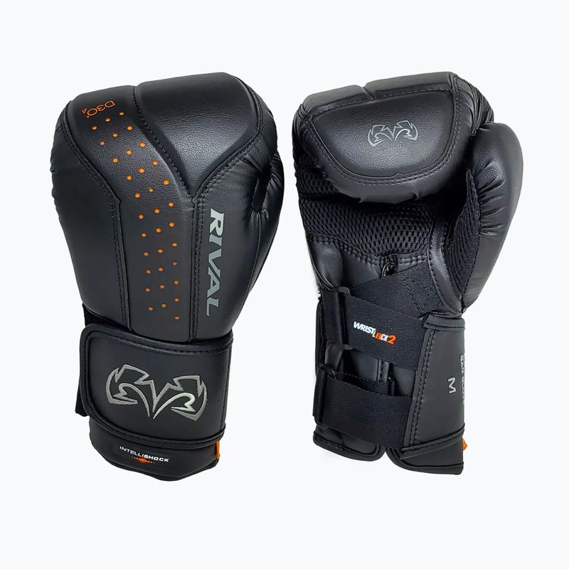 Rival RB10 Boxhandschuhe Intelli-Shock Tasche schwarz