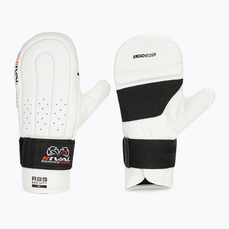 Rival RB5 Bag Mitts weiße Boxhandschuhe