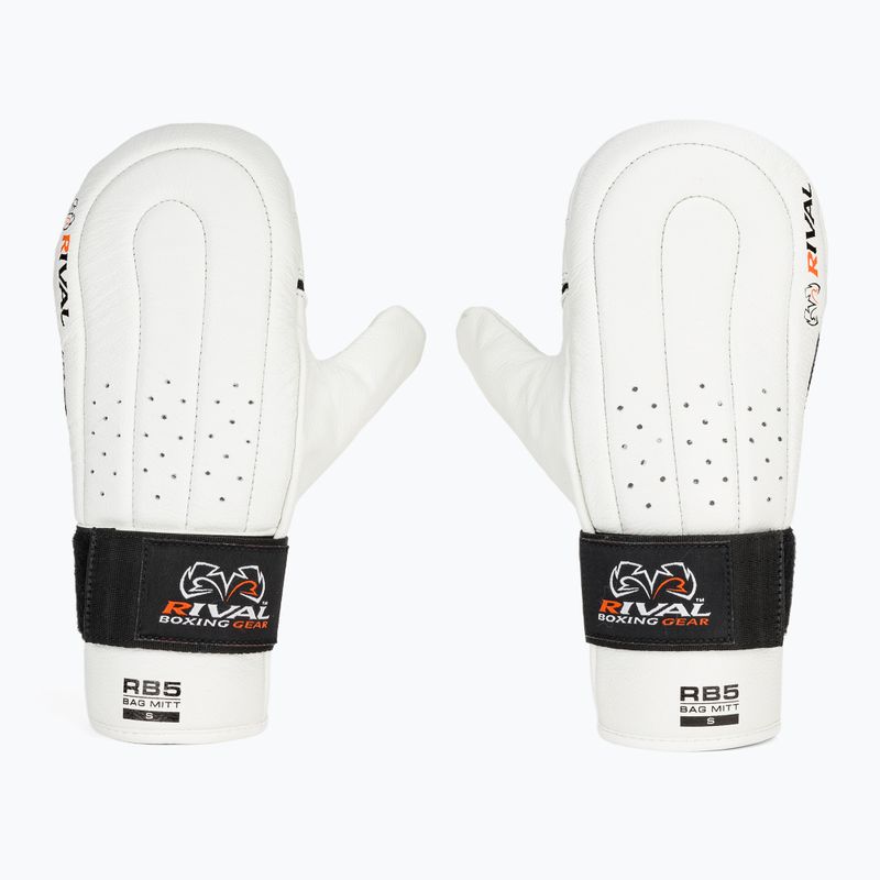 Rival RB5 Bag Mitts weiße Boxhandschuhe 2