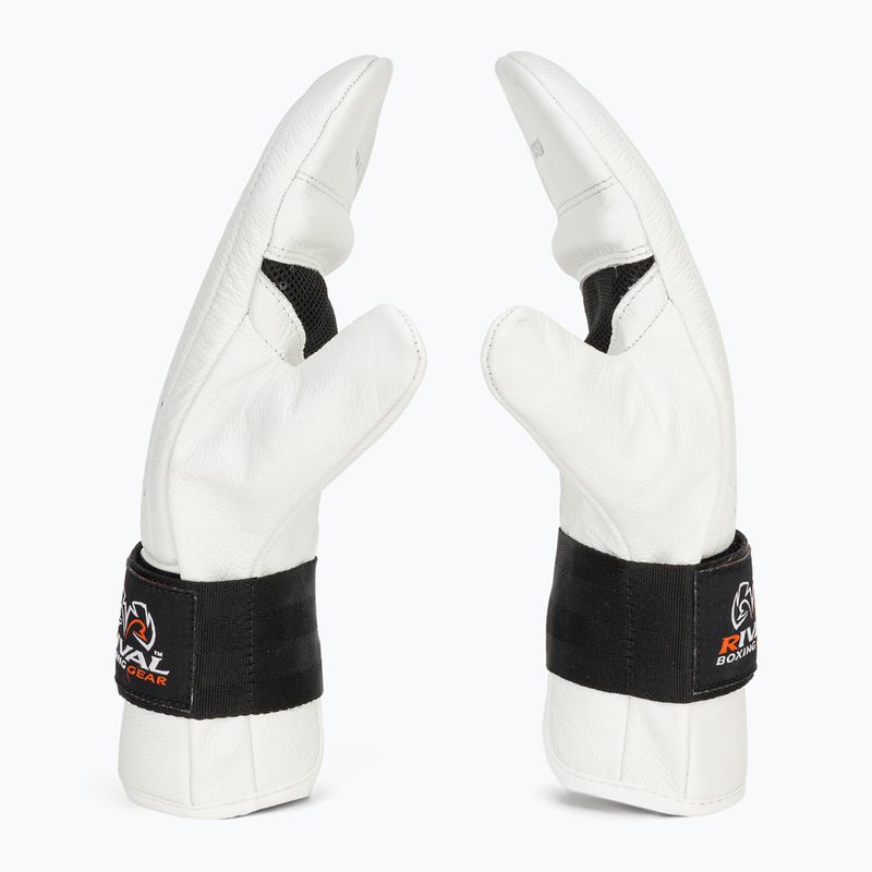 Rival RB5 Bag Mitts weiße Boxhandschuhe 4