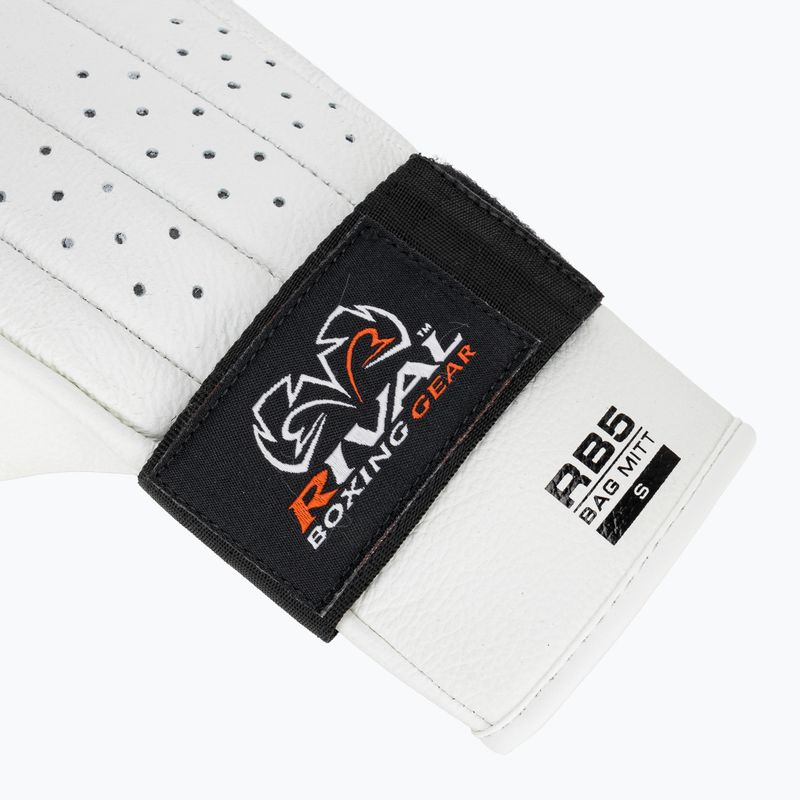 Rival RB5 Bag Mitts weiße Boxhandschuhe 6