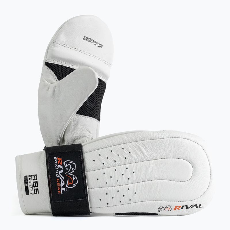 Boxhandschuhe Rival RB5 Bag Mitts white/black 2