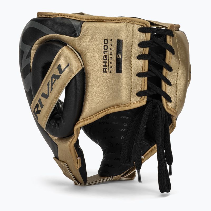 Rival RHG100 Professional Boxhelm Kopfbedeckung schwarz/gold 3