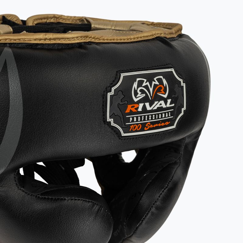 Rival RHG100 Professional Boxhelm Kopfbedeckung schwarz/gold 4