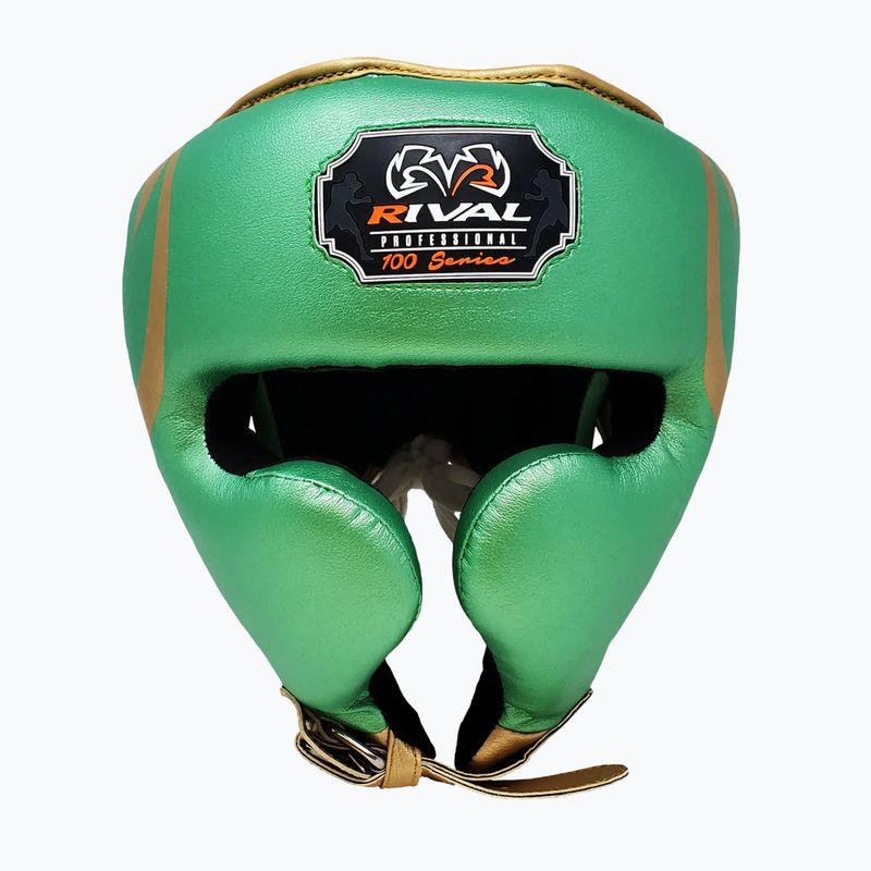 Boxhelm Rival RHG100 Professional Headgear green/gold